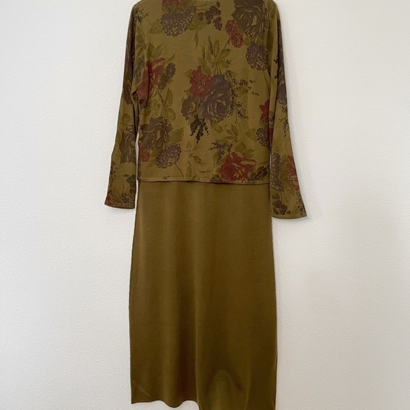 Nina Leonard vintage 80’s built in blazer wool blend knit dress L - Picture 6 of 11